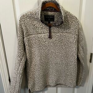 True Grit Frosty Tipped Pile 1/2 zip pullover size XS